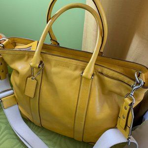 Coach Large Crossbody  Laptop Yellow BAG